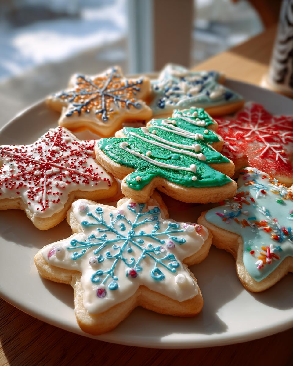 Christmas Sugar Cookies with Royal Icing - detail 1