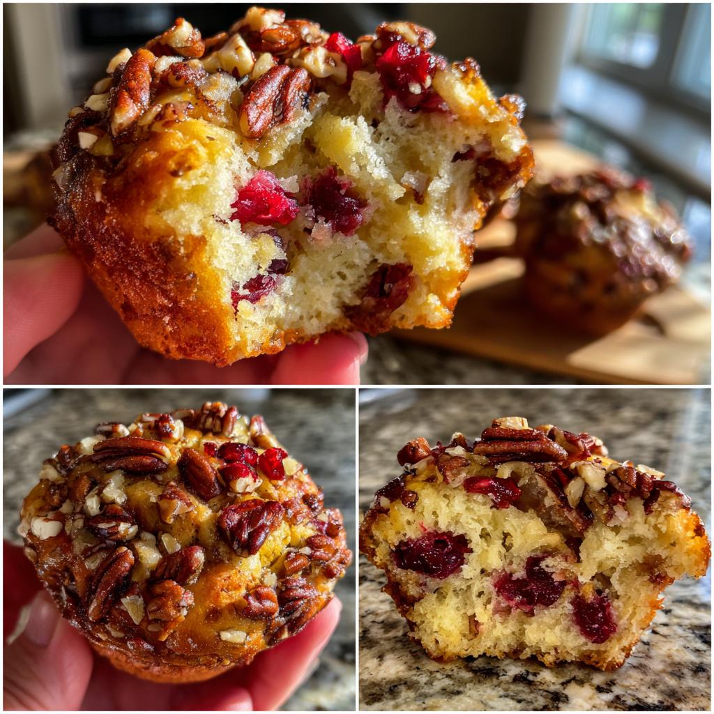 Cranberry, Orange & Pecan Muffins (Paleo - Grain Free) - detail 1