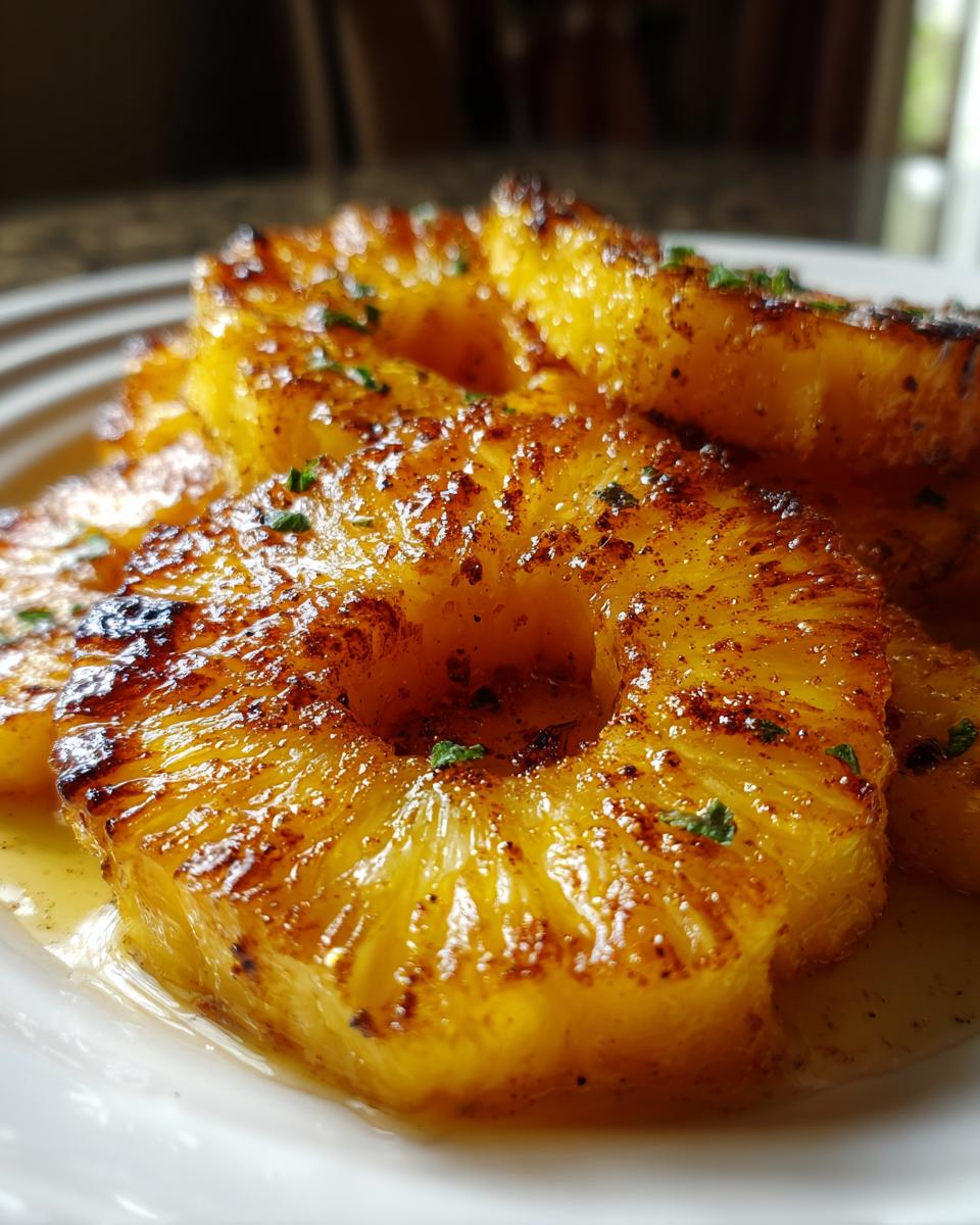 Grilled Pineapple with Honey - detail 1