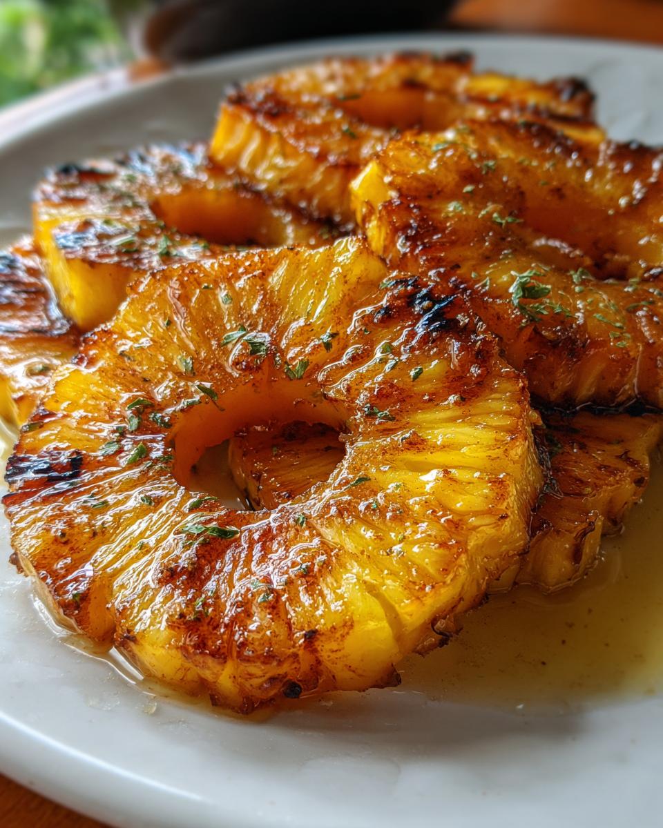 Grilled Pineapple with Honey