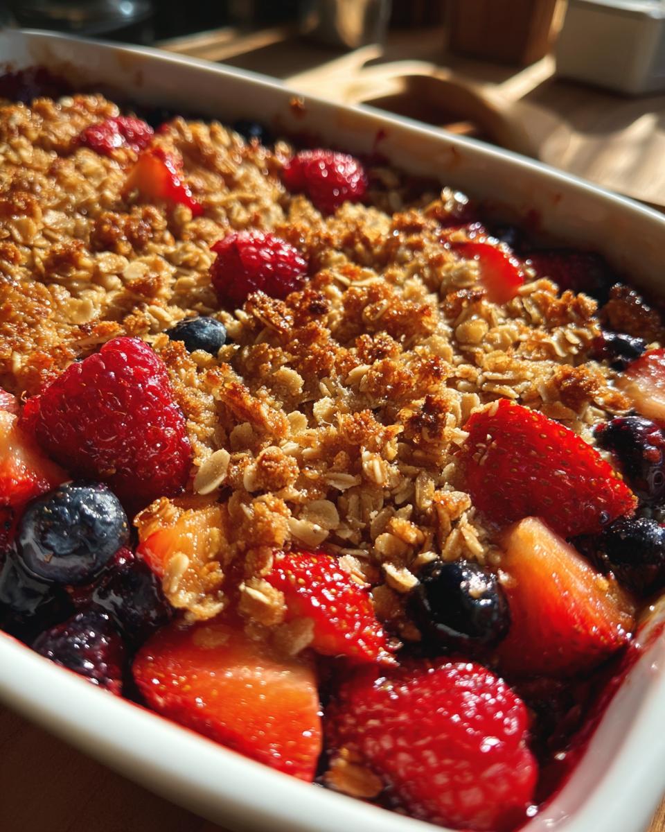 Mixed Berry Crisp - detail 1