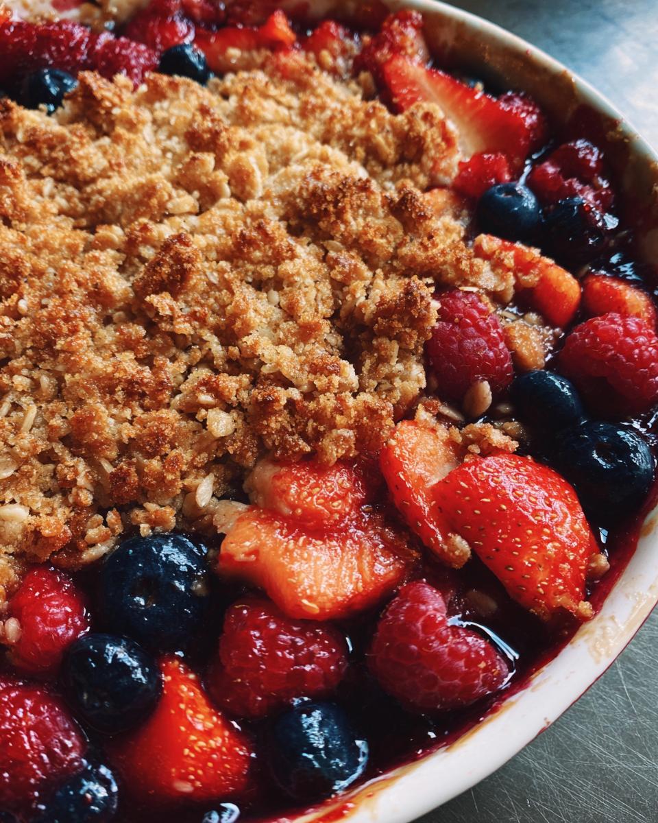 Mixed Berry Crisp