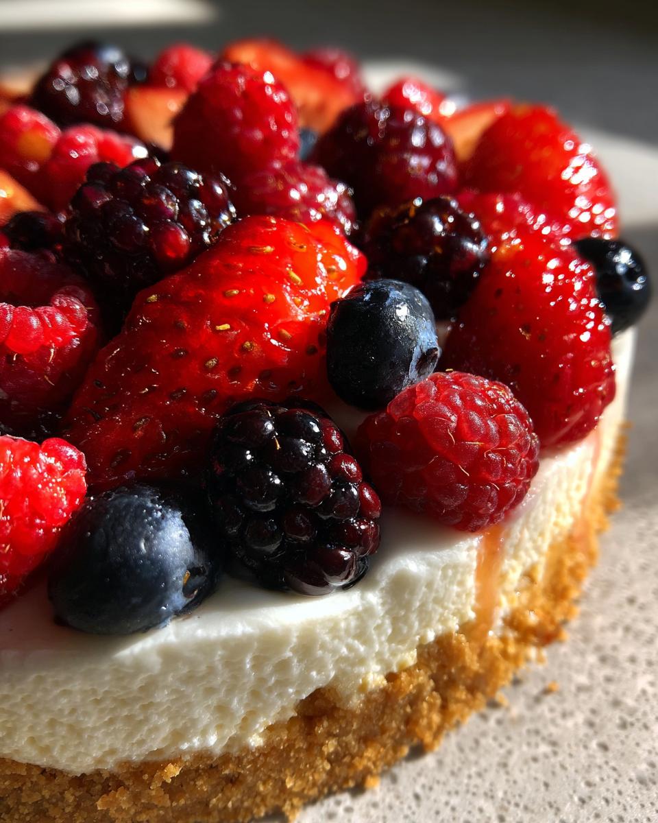 No-Bake Berry Cheesecake - detail 1