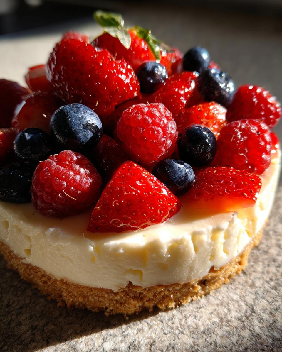 No-Bake Berry Cheesecake