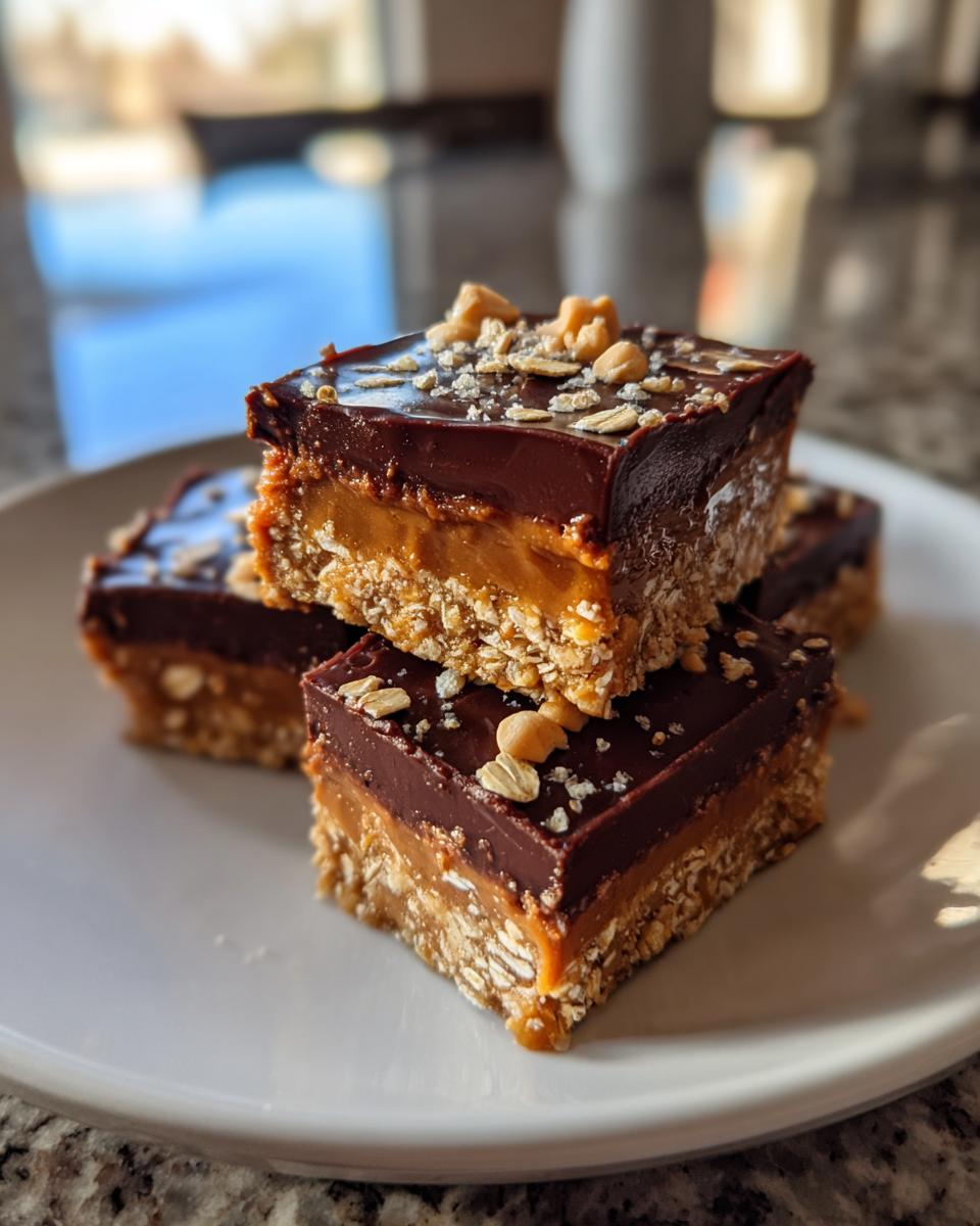 No-Bake Chocolate Peanut Butter Bars