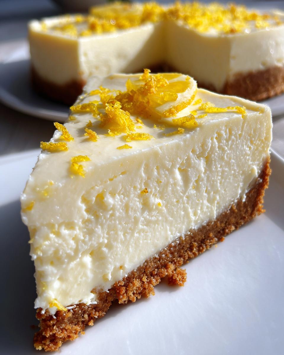 No-Bake Lemon Cheesecake - detail 1