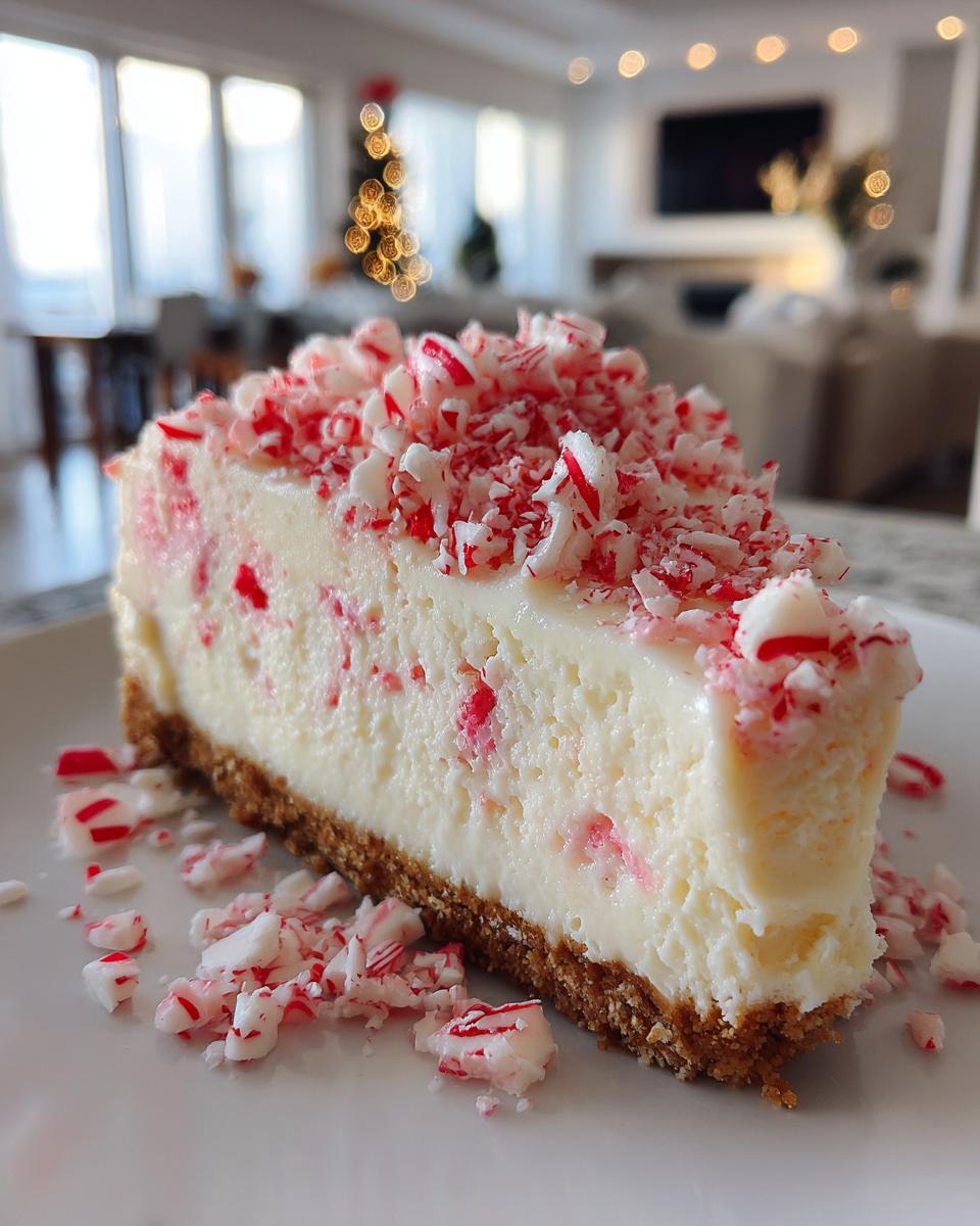 No-Bake Peppermint Cheesecake - detail 1