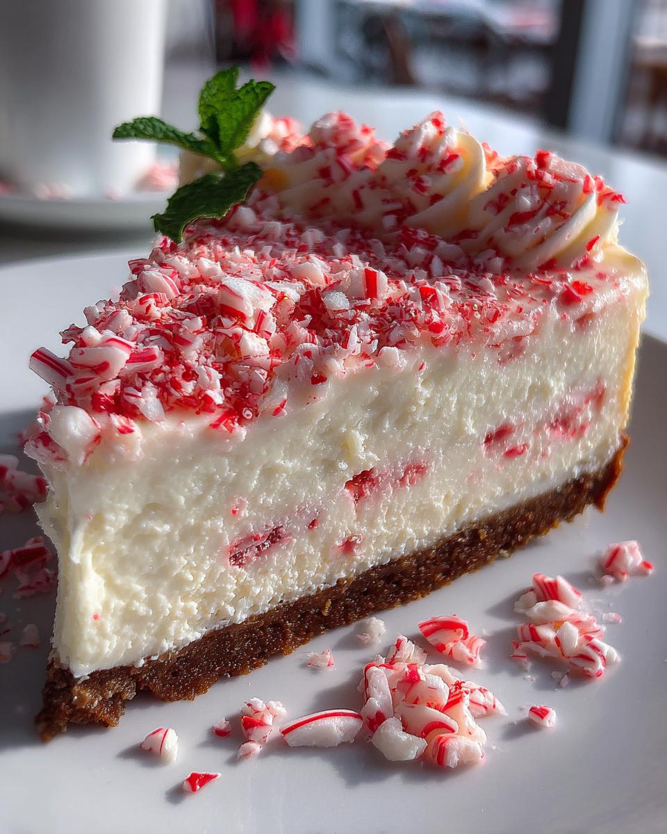 No-Bake Peppermint Cheesecake