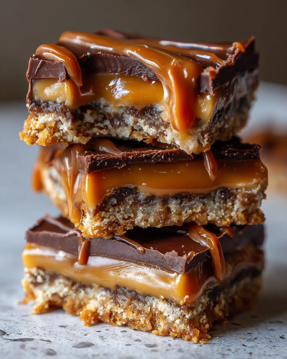 No-Bake Salted Caramel Bars