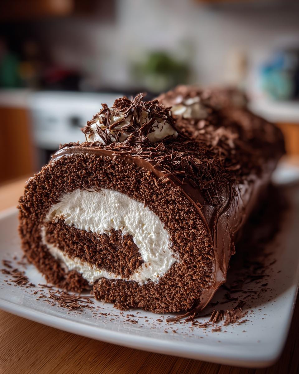 Yule Log Cake (Bûche de Noël) - detail 1