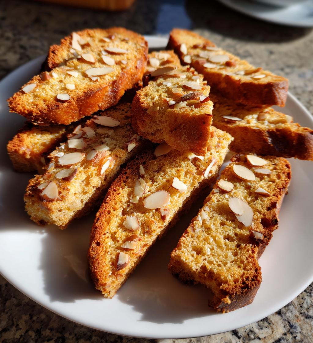 Air Fryer Almond Biscotti