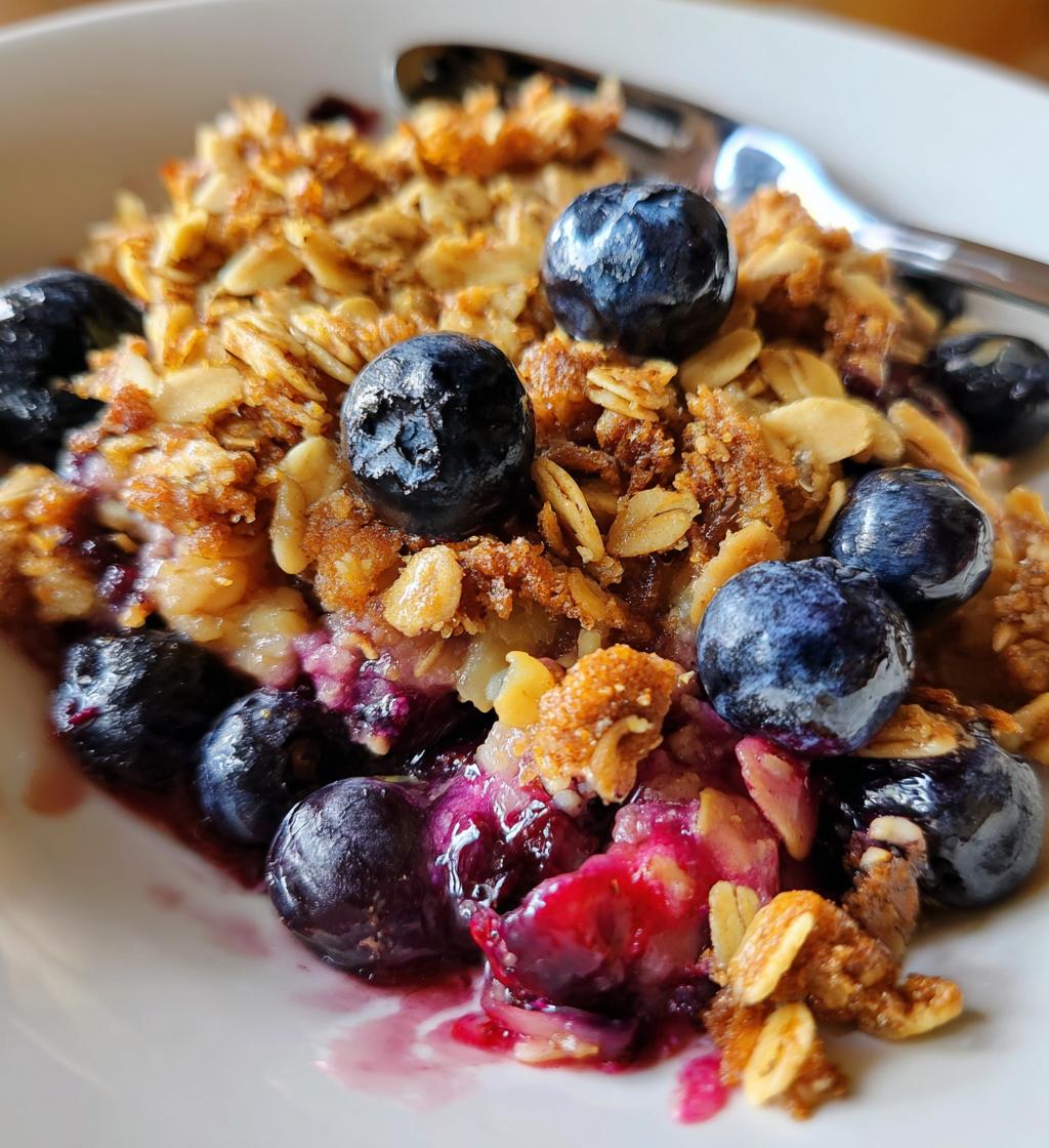 Air Fryer Blueberry Crisp - detail 1