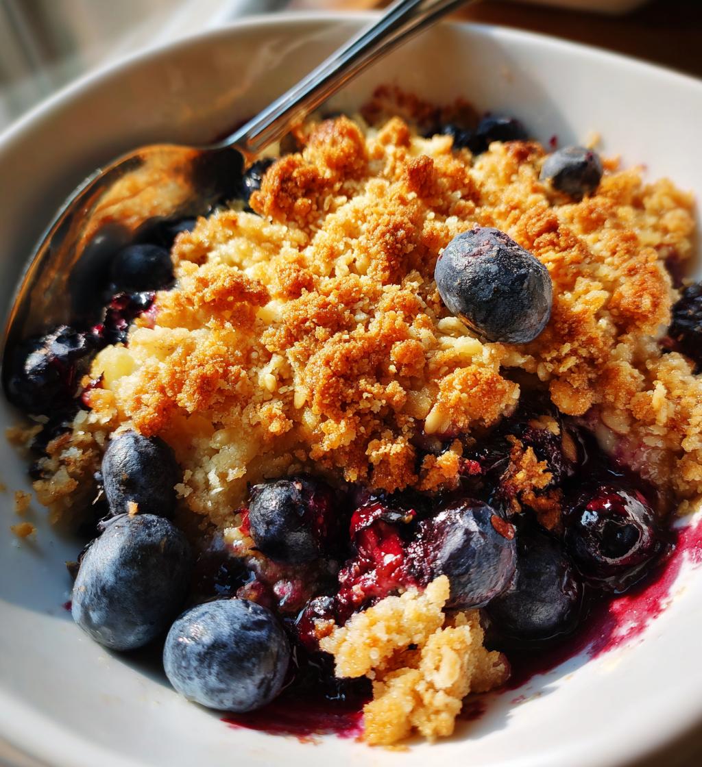 Air Fryer Blueberry Crisp