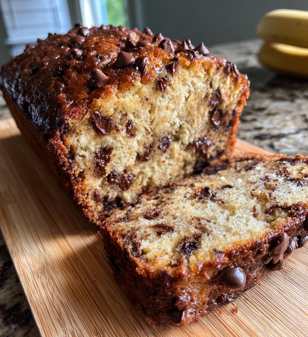 Air Fryer Chocolate Banana Bread