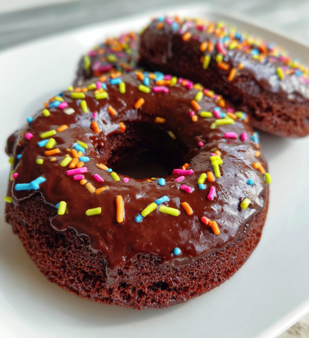 Air Fryer Chocolate Donuts