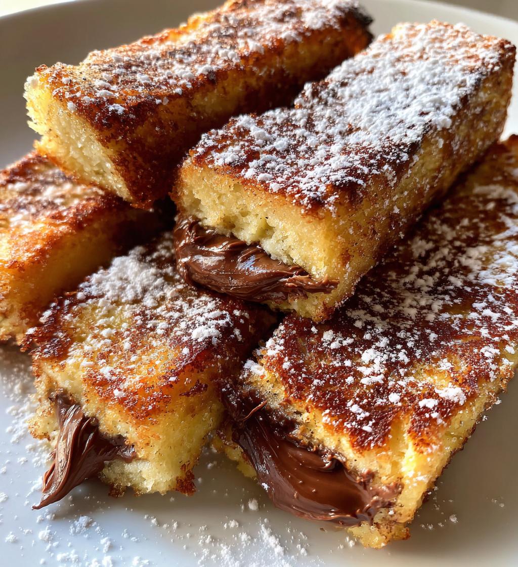 Air Fryer Nutella-Stuffed French Toast Sticks