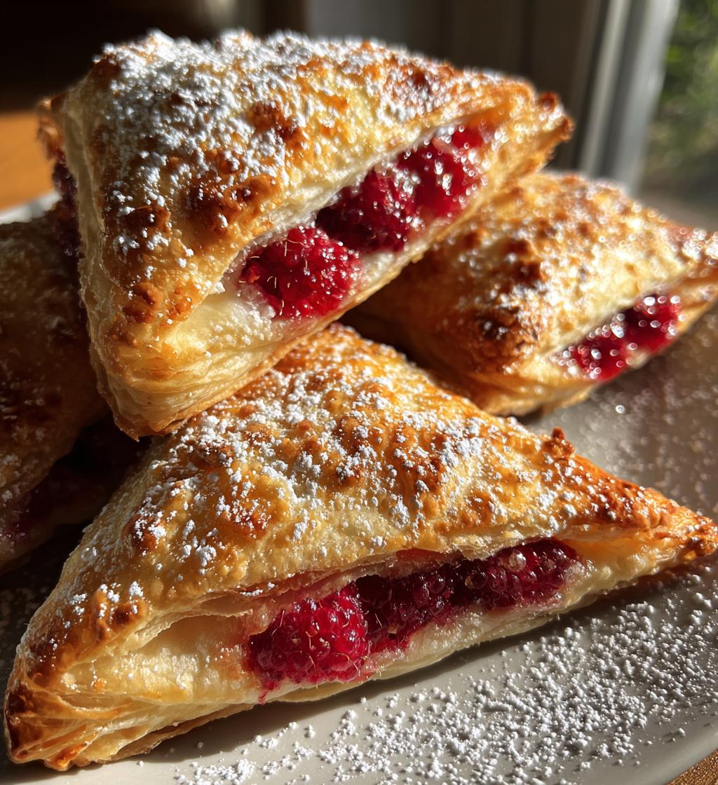 Air Fryer Raspberry Turnovers