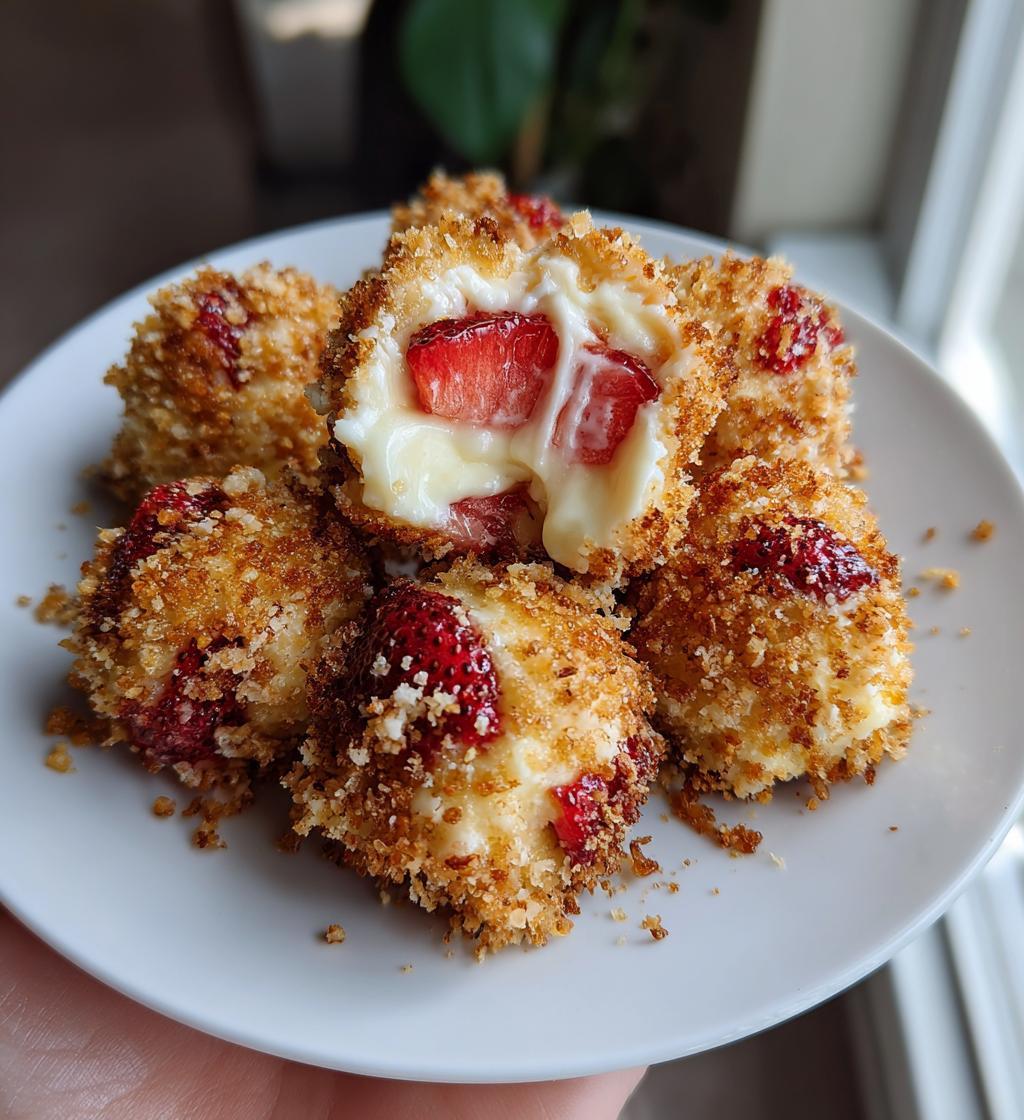 Air Fryer Strawberry Cheesecake Bites - detail 1