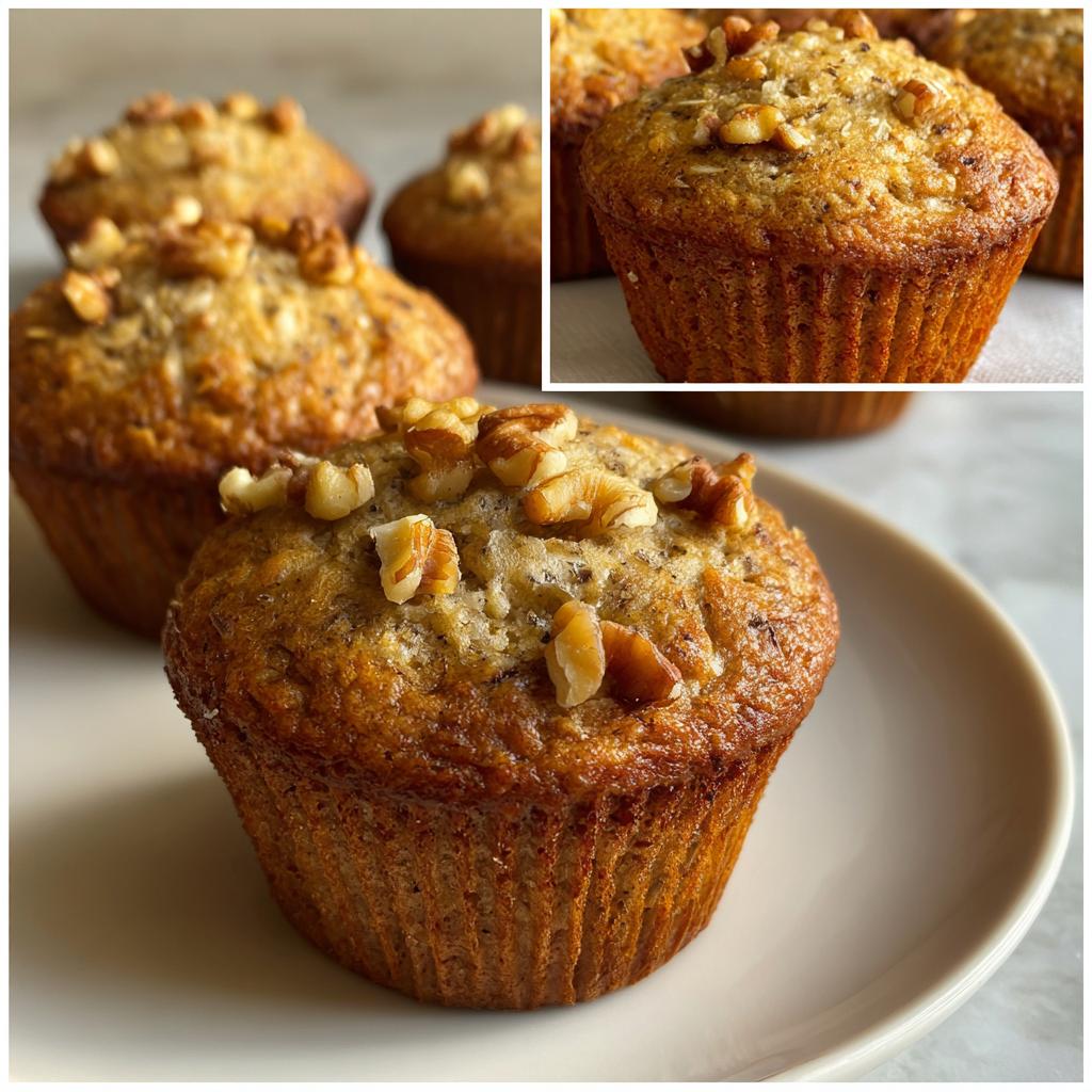 Banana Oatmeal Muffins (No Flour, No Sugar) - detail 1