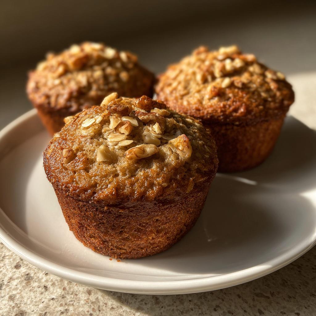 Banana Oatmeal Muffins (No Flour, No Sugar)