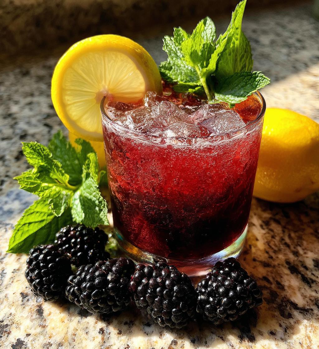 Blackberry Lemon Fizz - detail 1