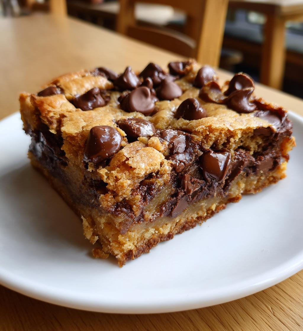 Blondie Bars with Chocolate Chips - detail 1