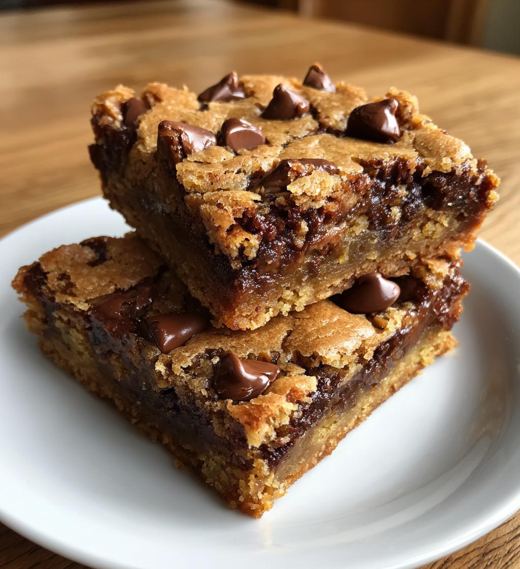 Blondie Bars with Chocolate Chips
