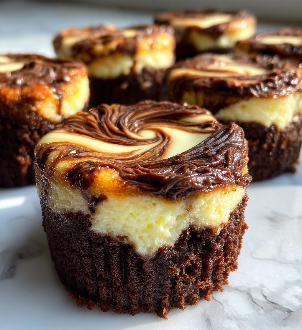 Brownie Bottom Cheesecake Cupcakes