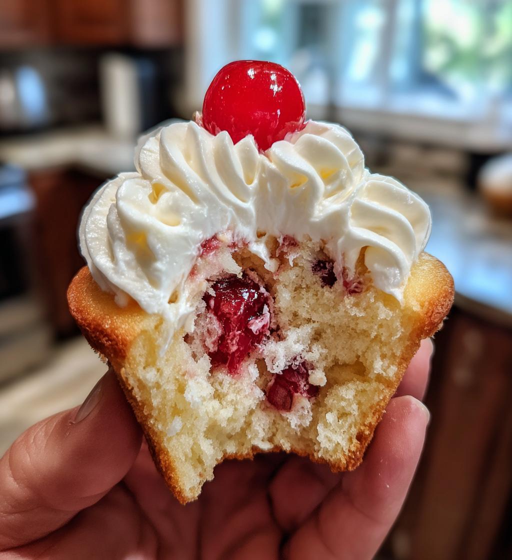 Cherry Almond Cupcakes - detail 1