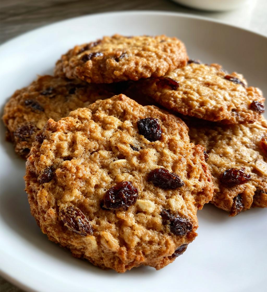Chewy Oatmeal Raisin Cookies