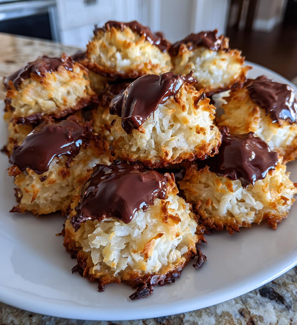 Chocolate Coconut Macaroons