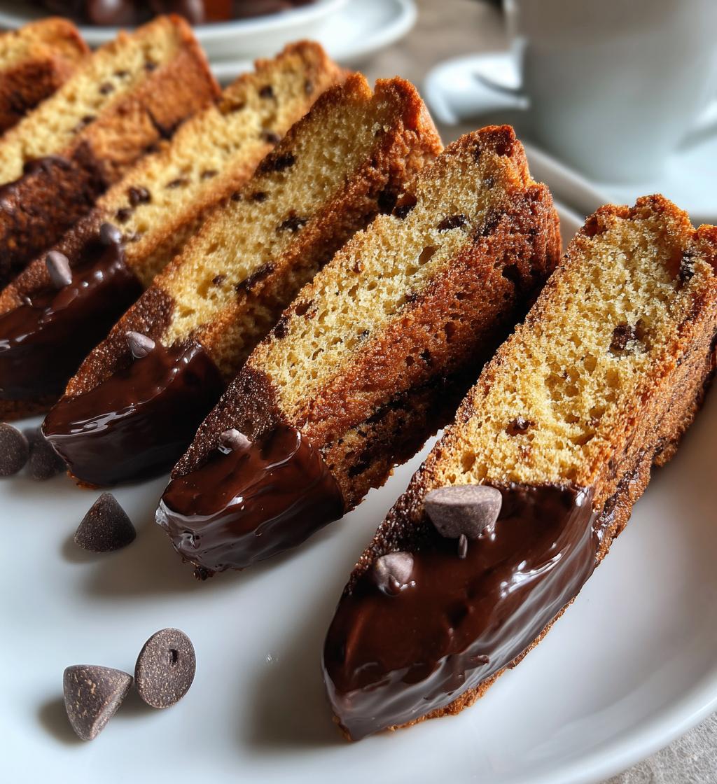 Chocolate Dipped Biscotti