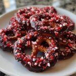 Chocolate-Dipped Peppermint Pretzels