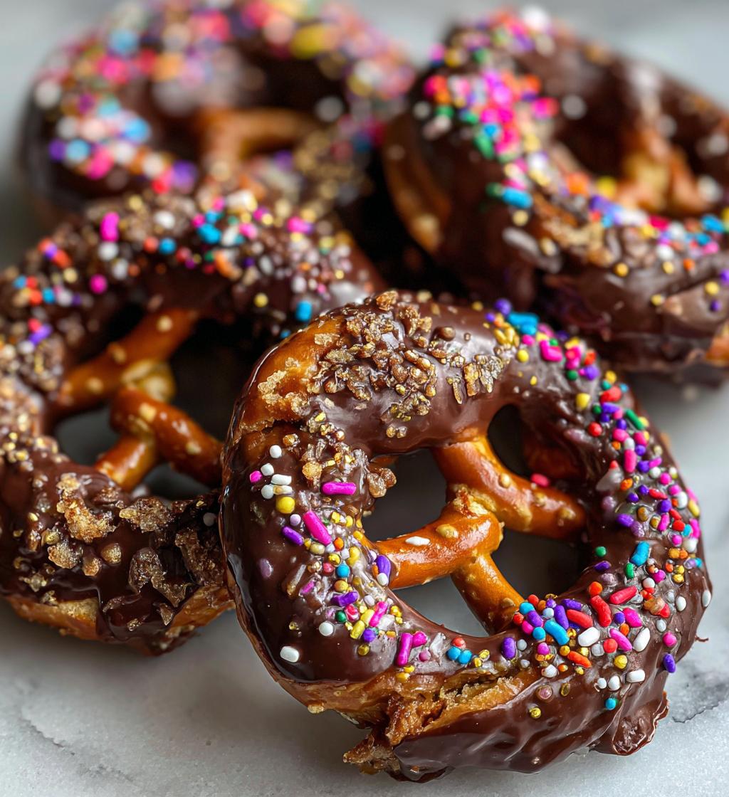 Chocolate Dipped Pretzels - detail 1