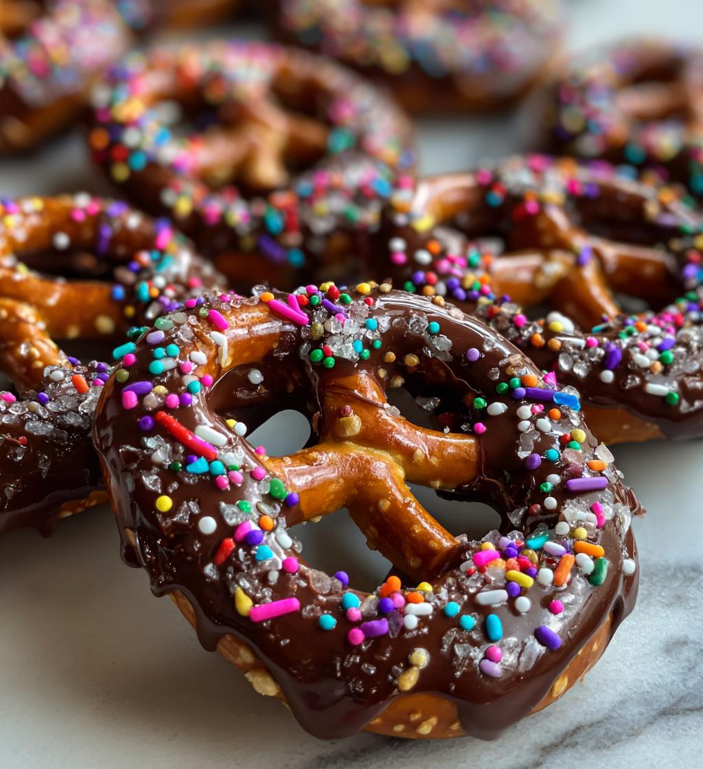 Chocolate Dipped Pretzels