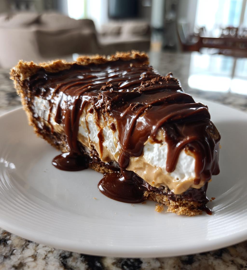 Chocolate Peanut Butter Pie - detail 1