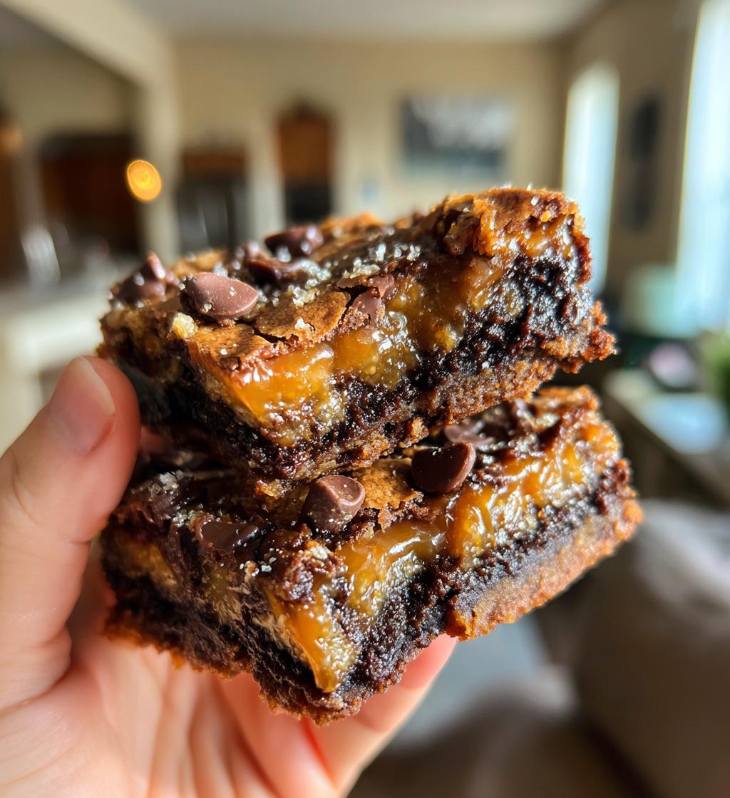 Chocolate Turtle Cookie Bars - detail 1