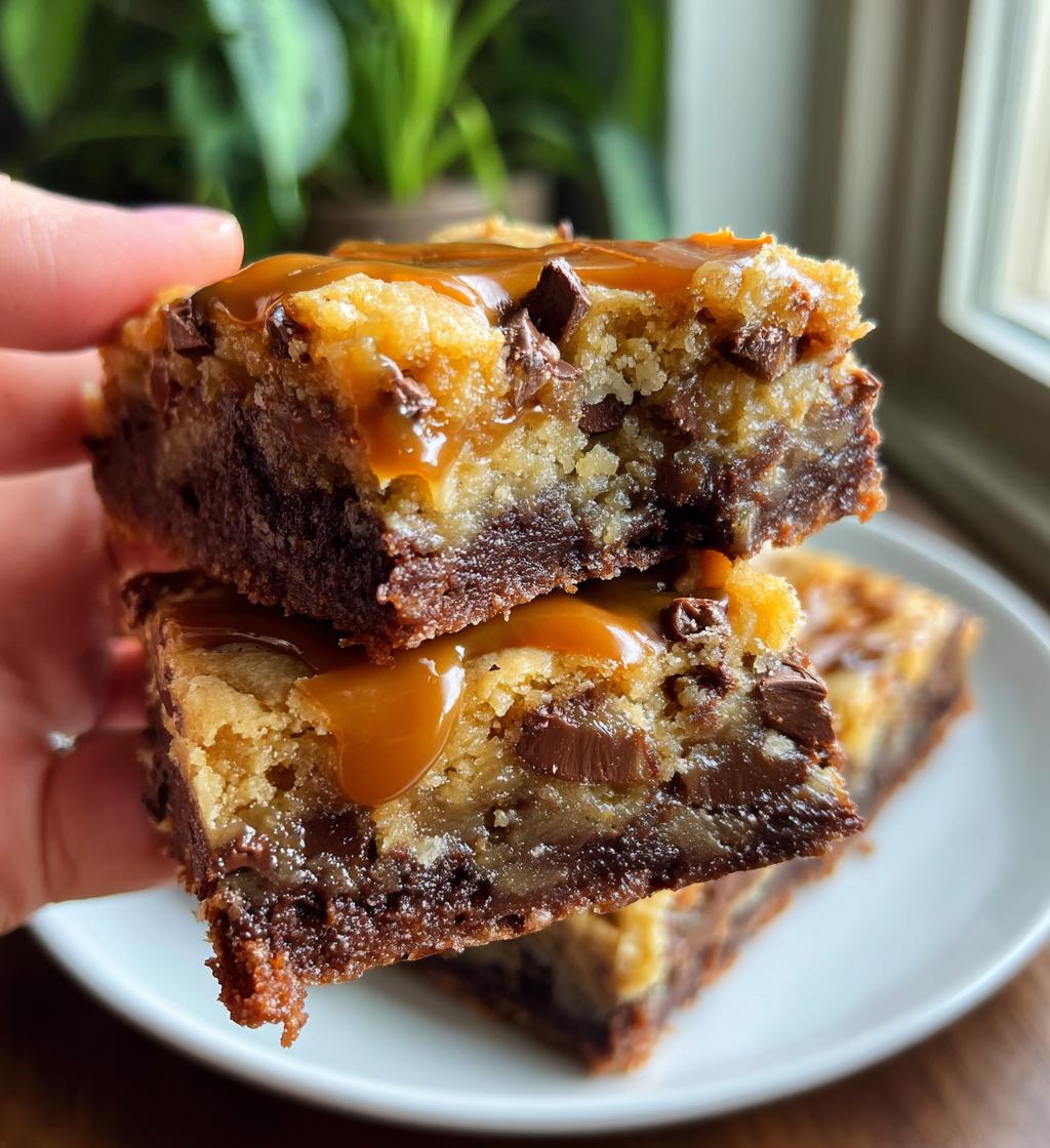Chocolate Turtle Cookie Bars