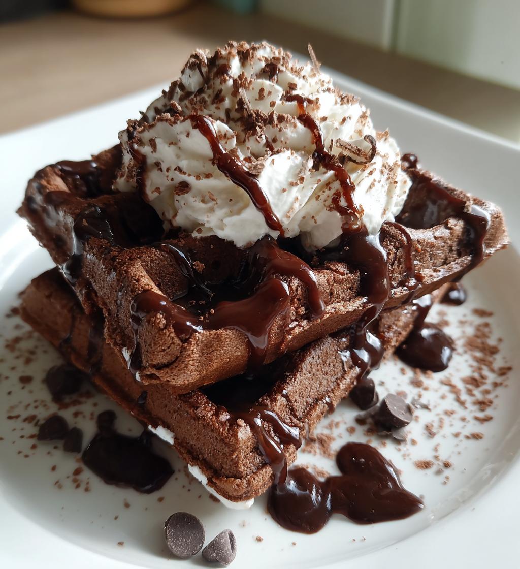 Chocolate Waffles - detail 1