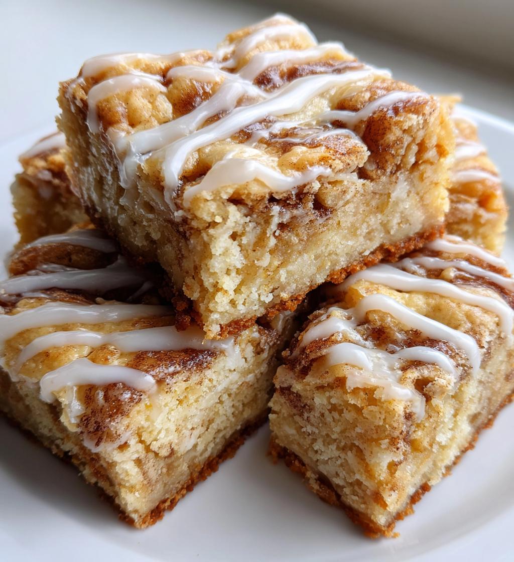 Cinnamon Roll Cookie Bars