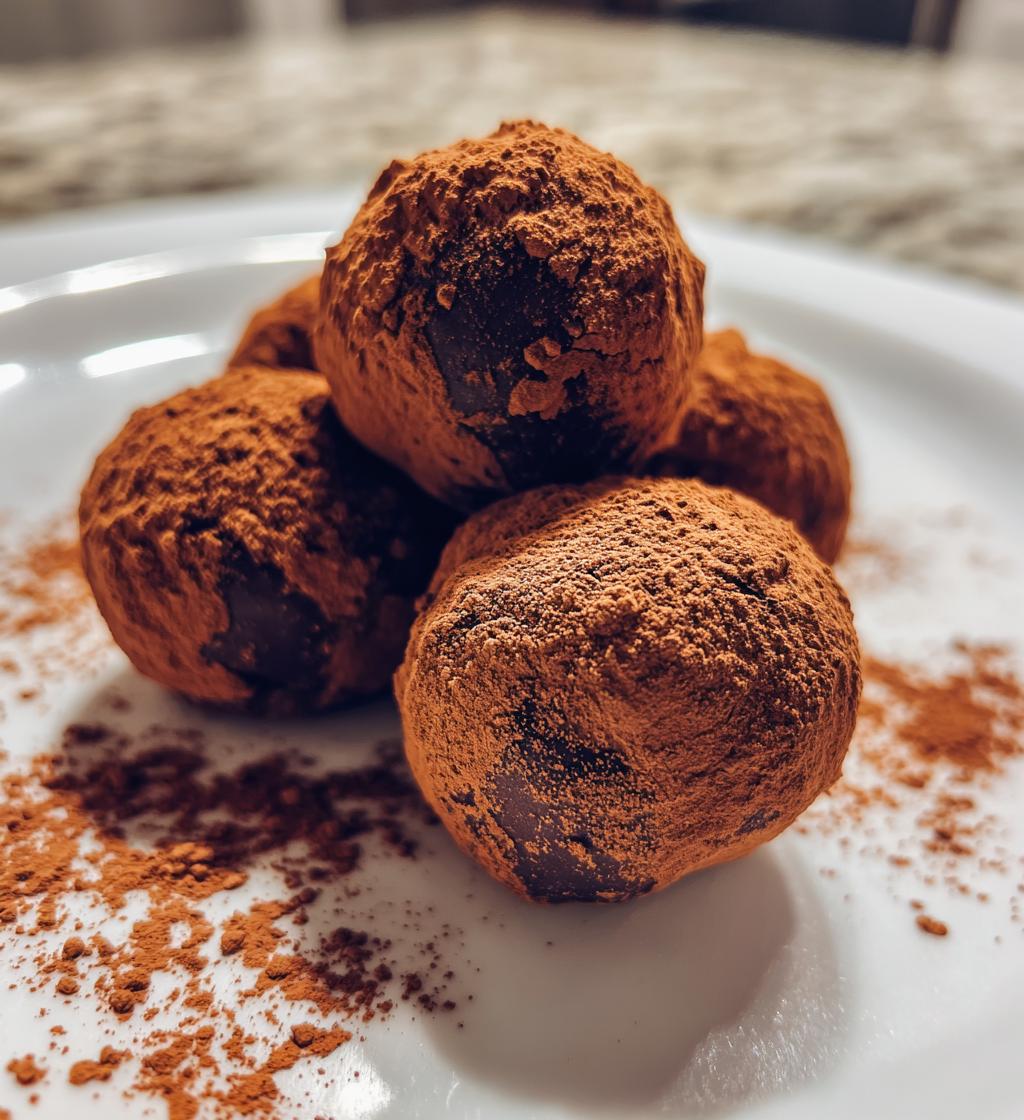 Classic Dark Chocolate Truffles - detail 1