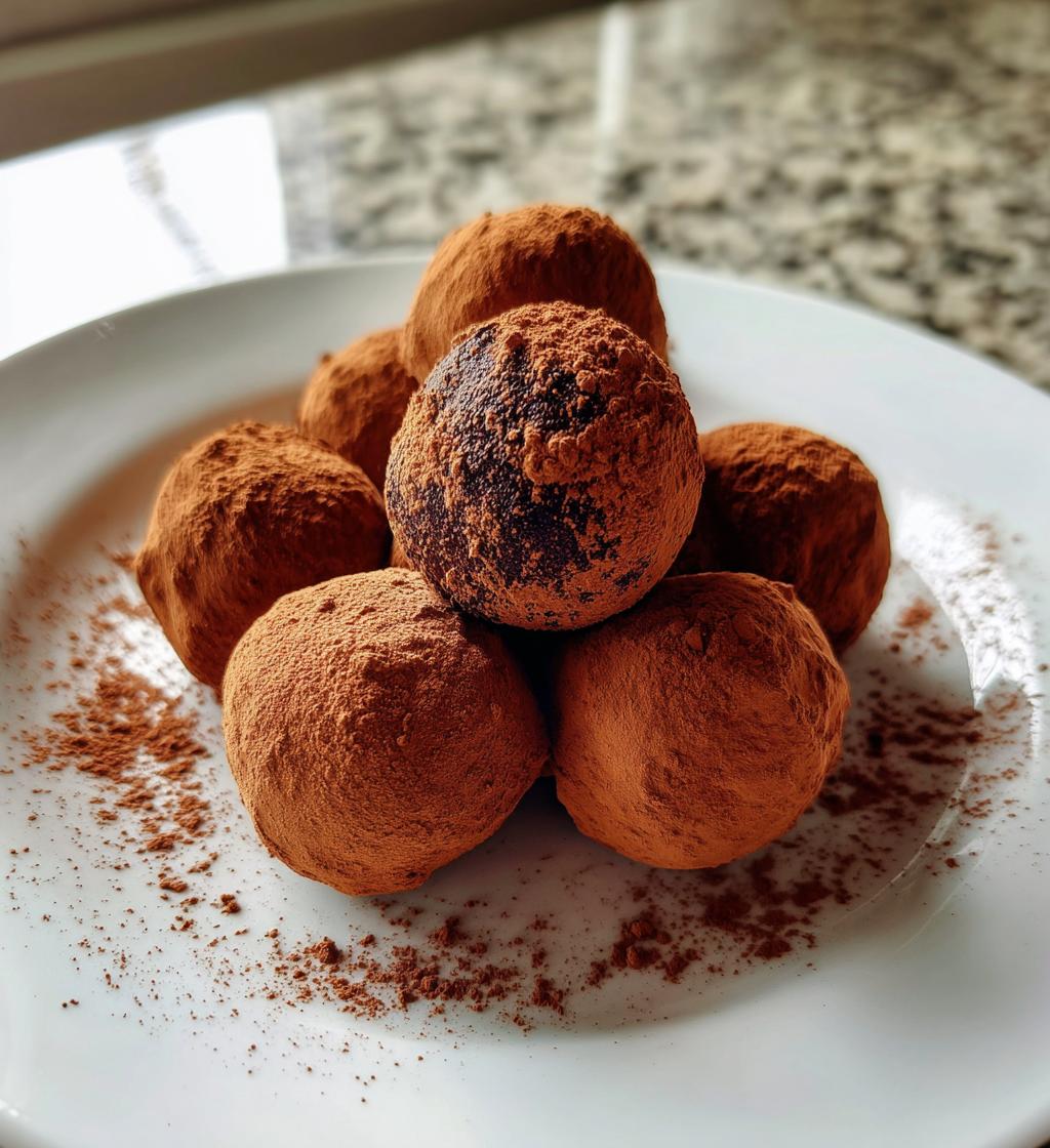 Classic Dark Chocolate Truffles