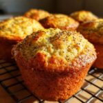 Coconut Flour Lemon Poppy Seed Muffins (Grain-Free, Paleo)