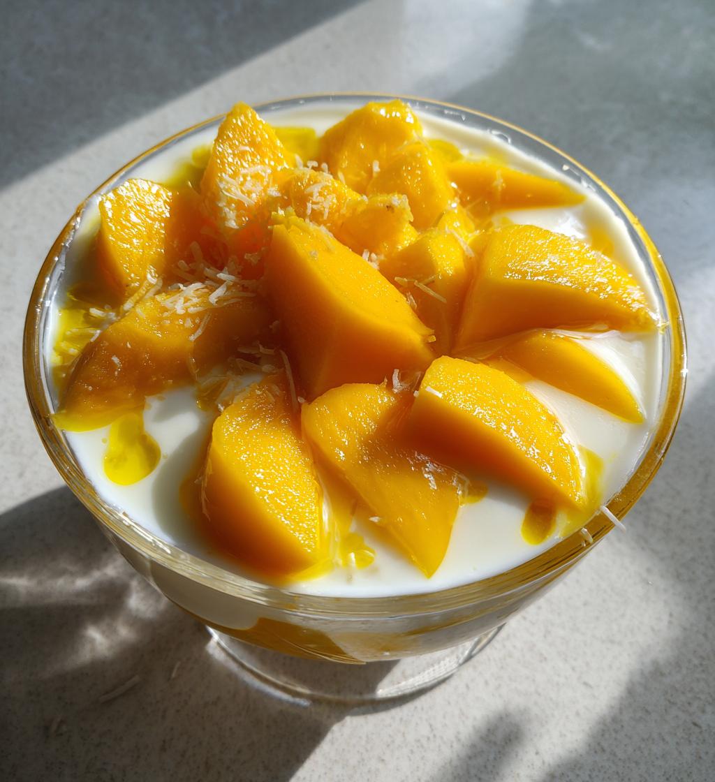 Coconut Mango Pudding