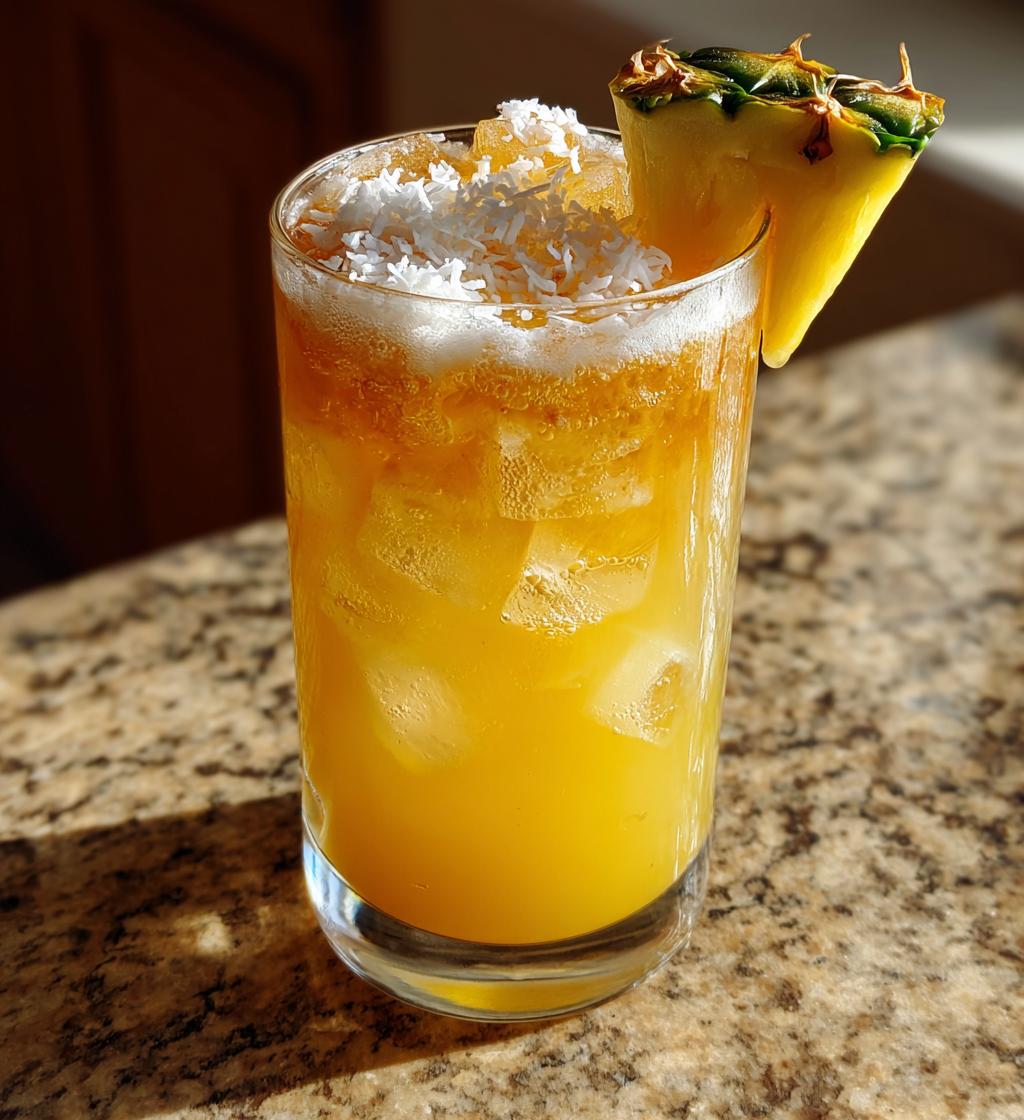 Coconut Pineapple Iced Tea - detail 1