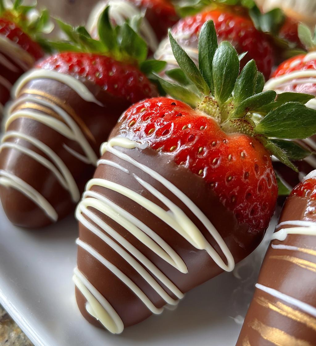Easy Chocolate Covered Strawberries - detail 1