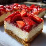 Easy Strawberry Cheesecake Bars