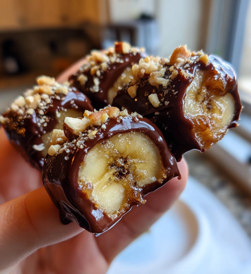 Frozen Banana Bites with Chocolate - detail 1