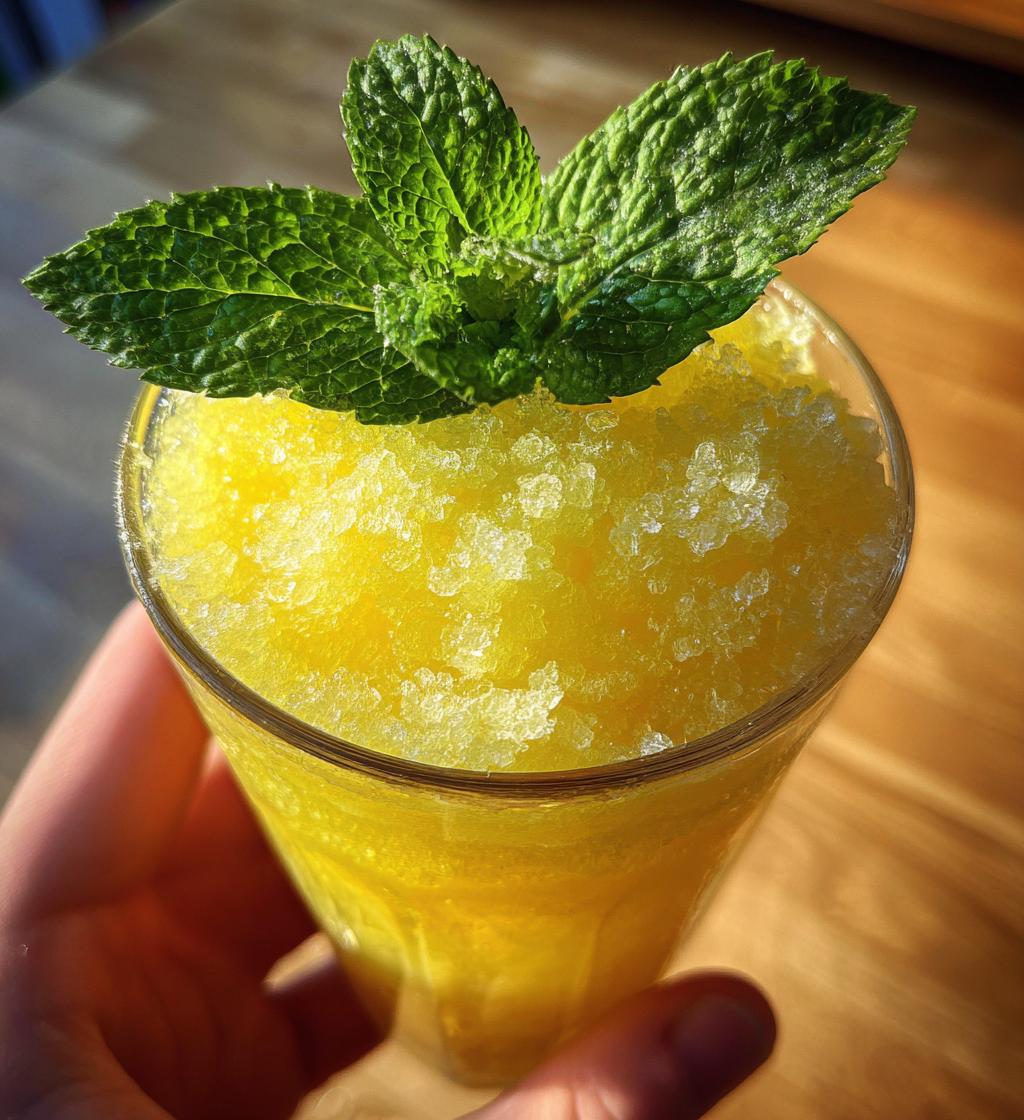 Frozen Lemonade with Mint - detail 1