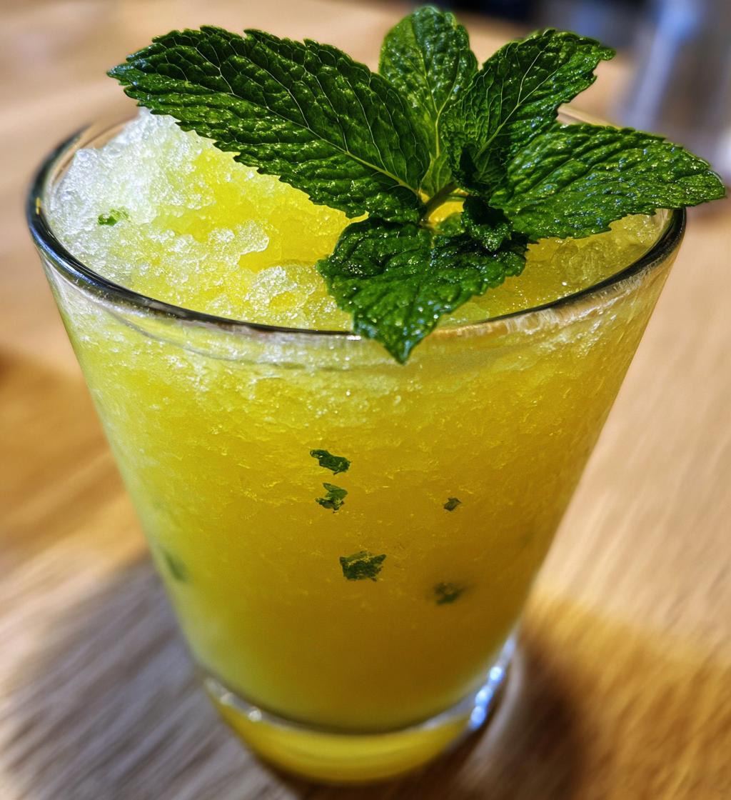 Frozen Lemonade with Mint